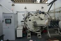 Горизонтальная вакуумная печь с выделяющимся газом для горячего прессования